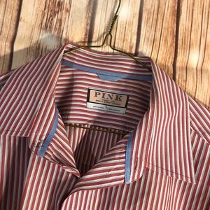 Men’s PINK Thomas Pink London BD Dress Shirt sz XL